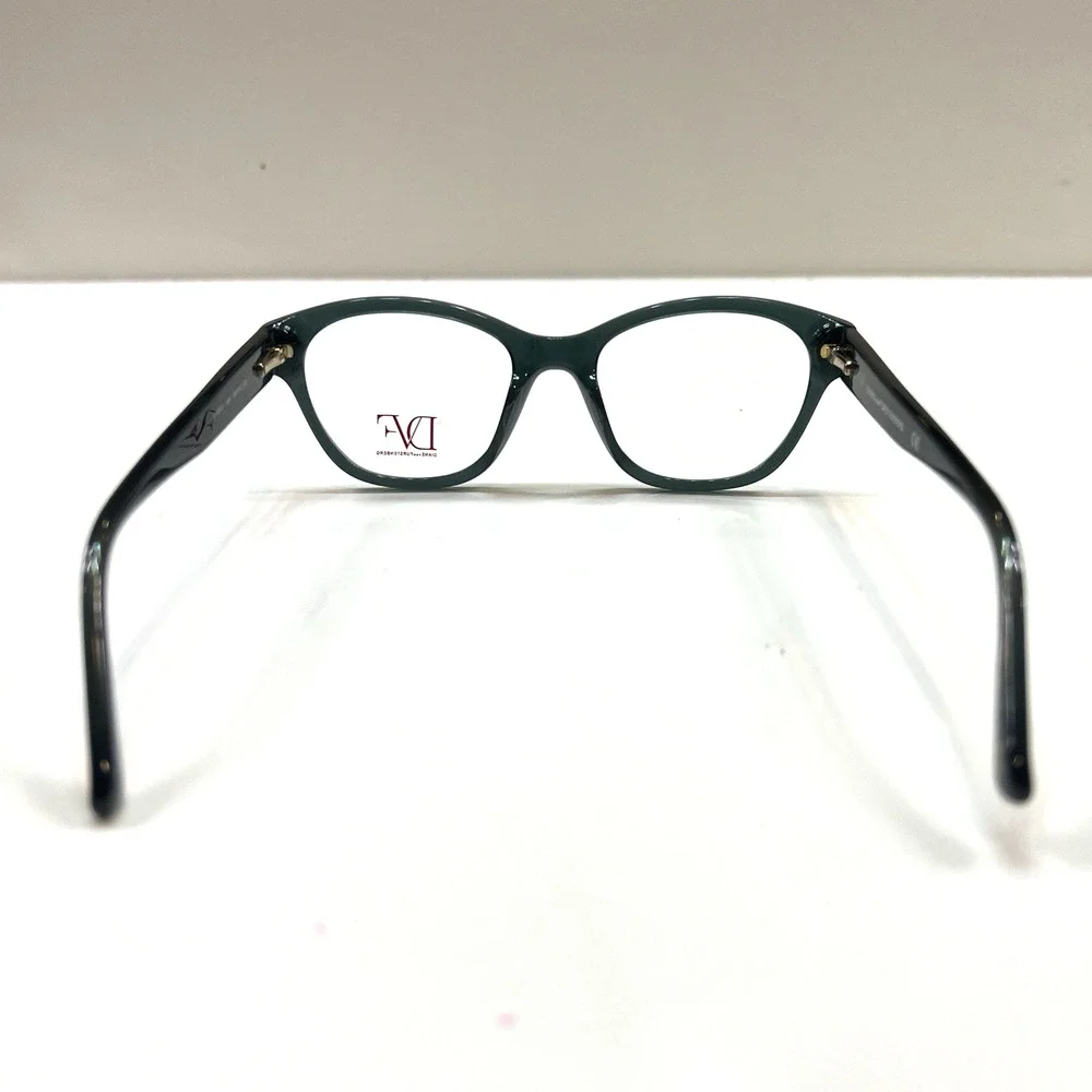 NEW Diane von Furstenberg DVF 5072 458 Glossy Green Eyeglasses Frames 50-19-135